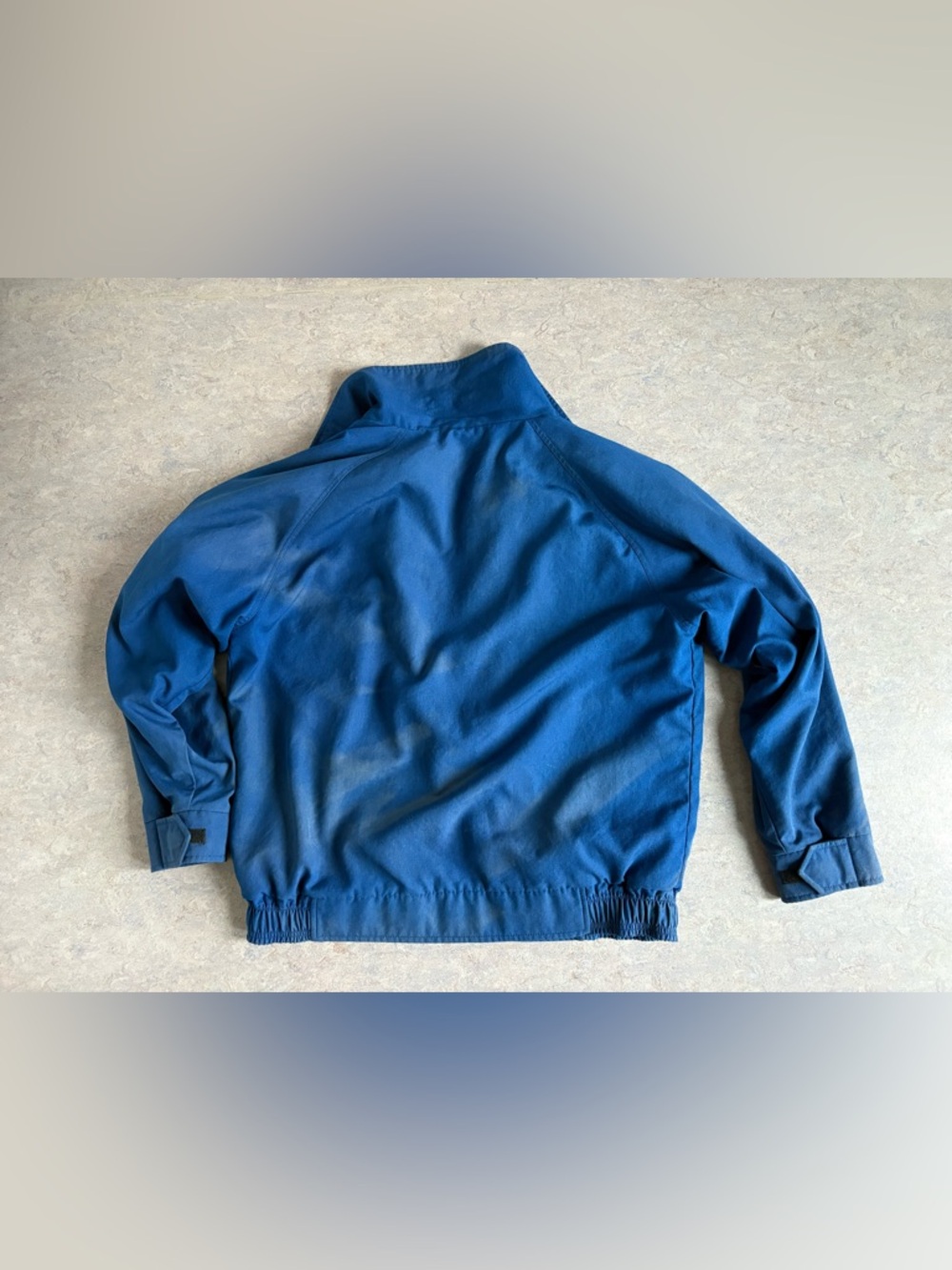 Blue Zip-Up Work Jacket with 'Mike' Patch - Picture 9 of 9